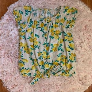 3/$15 Girls L(10/12) lemon t-shirt top